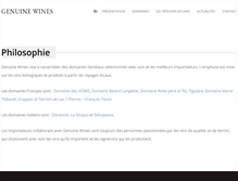 Tablet Screenshot of genuinewines.com